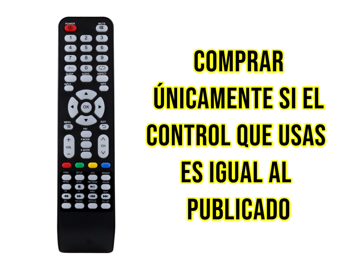 Control para JVC Smart Tv