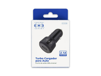 Turbo Cargador Para Auto 2.1A - Blanco