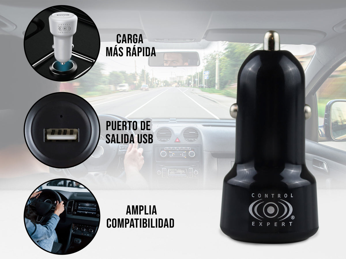 Turbo Cargador Para Auto 2.1A - Blanco