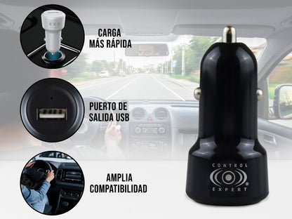 Turbo Cargador Para Auto 2.1A - Blanco