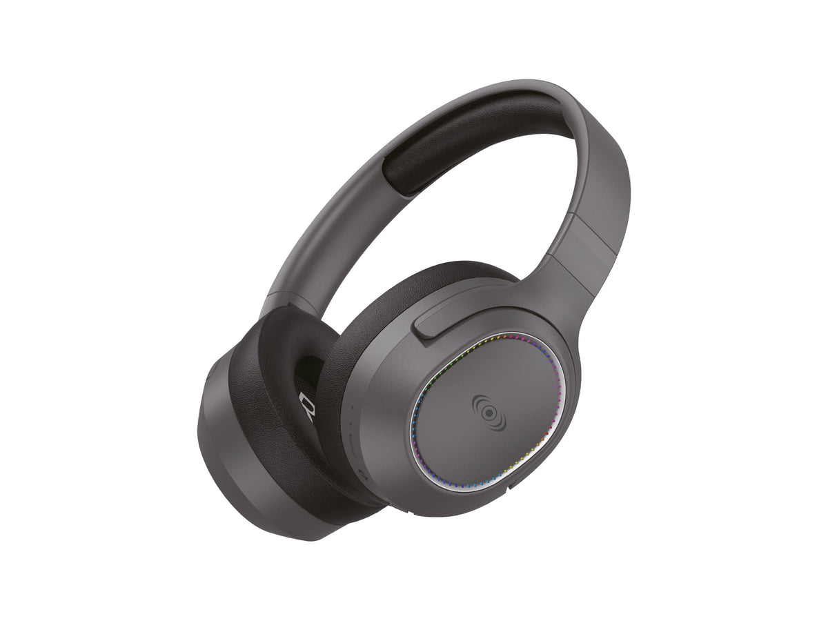 Audífonos Inalámbricos Bluetooth On-Ear 40 hrs, Luz RGB - Blanco