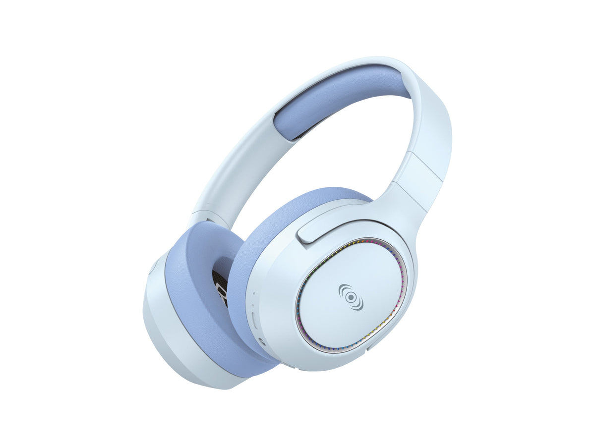 Audífonos Inalámbricos Bluetooth On-Ear 40 hrs, Luz RGB - Blanco