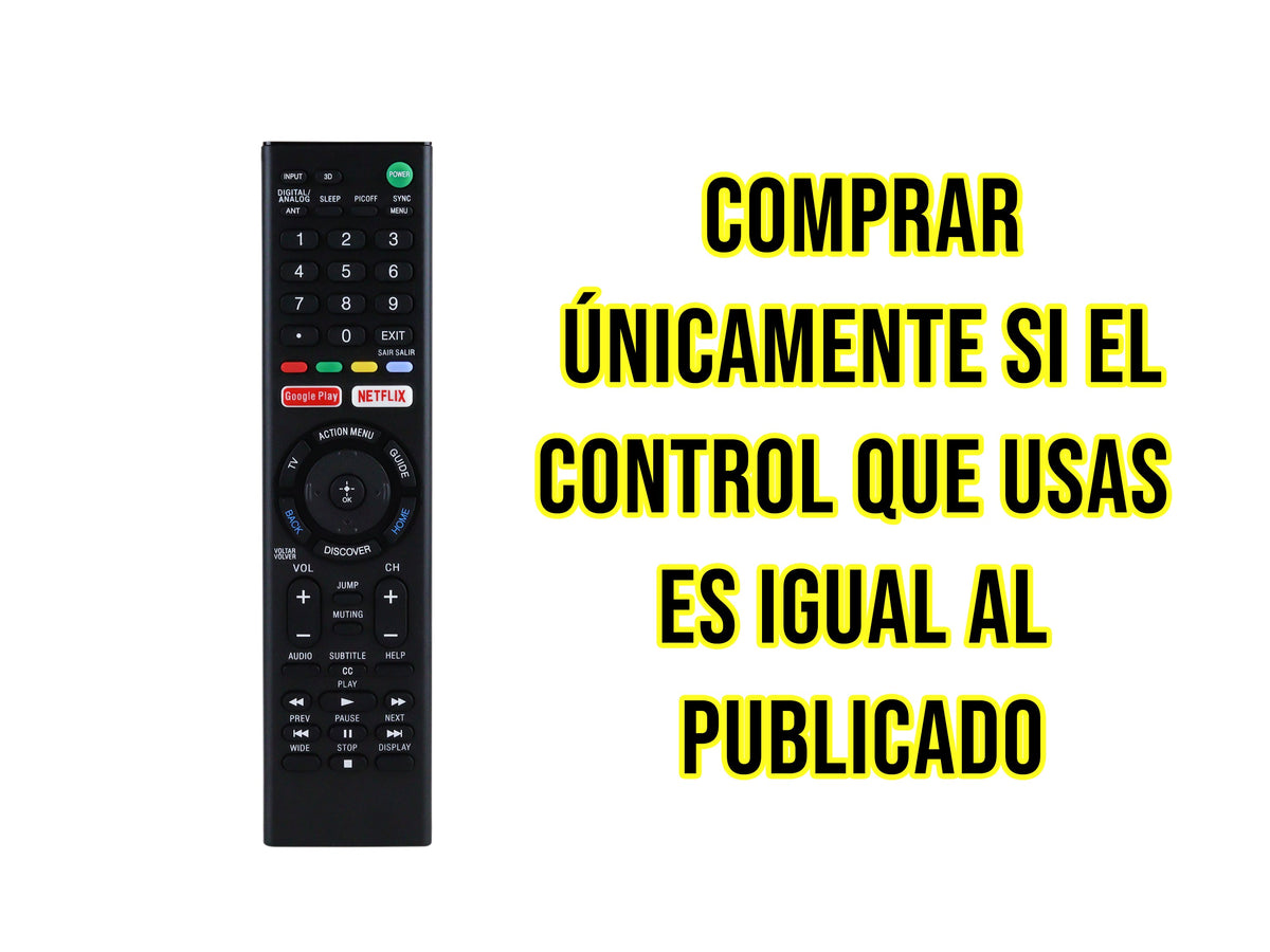 Control para SONY Smart Tv - CE-S11ontrol para SONY Smart Tv