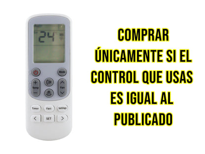 Control para Samsung Aire Acondicionado - CE-S93ontrol para Samsung Aire Acondicionado