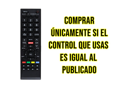 Control para Toshiba Smart Tv