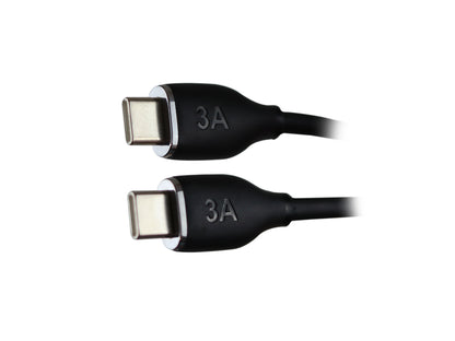 Cable Tipo C a Tipo C 60W Carga Rápida Negro - Blanco