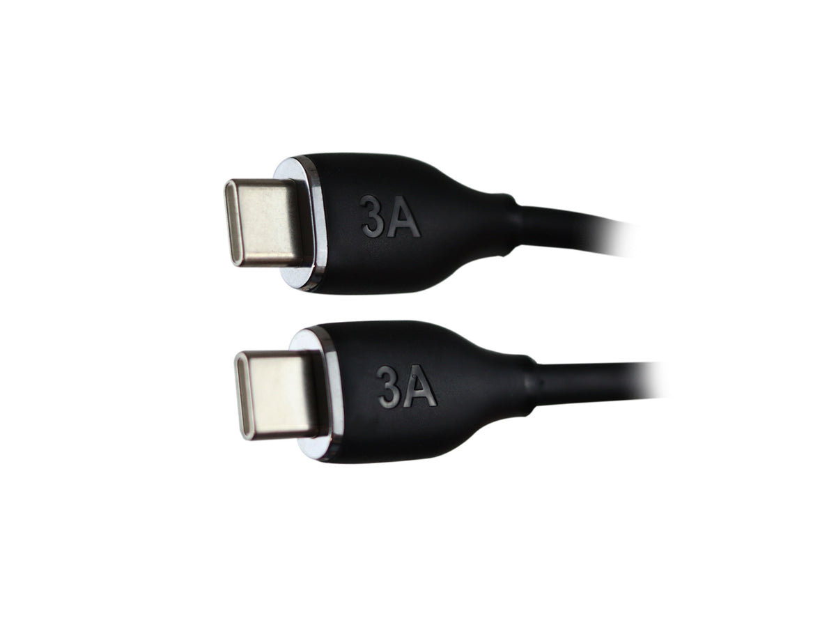 Cable Tipo C a Tipo C 60W Carga Rápida Negro - Negro