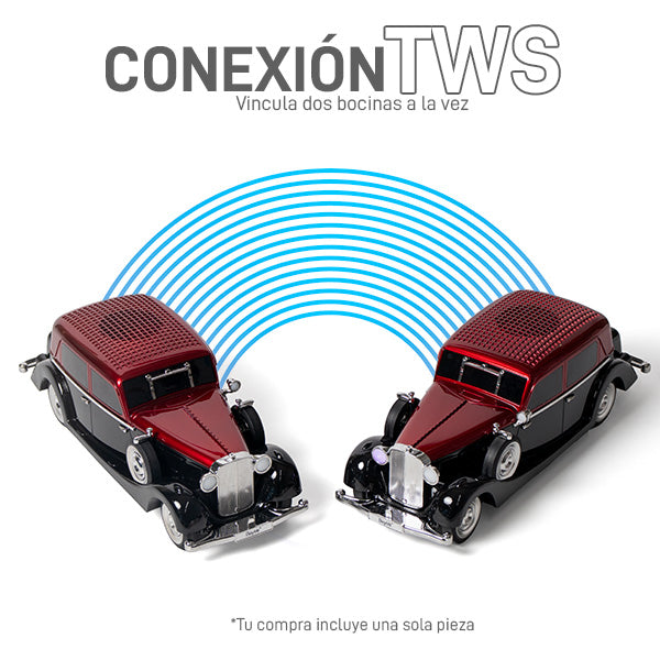 Bocina Bluetooth con Diseño de Automóvil con Función TWS