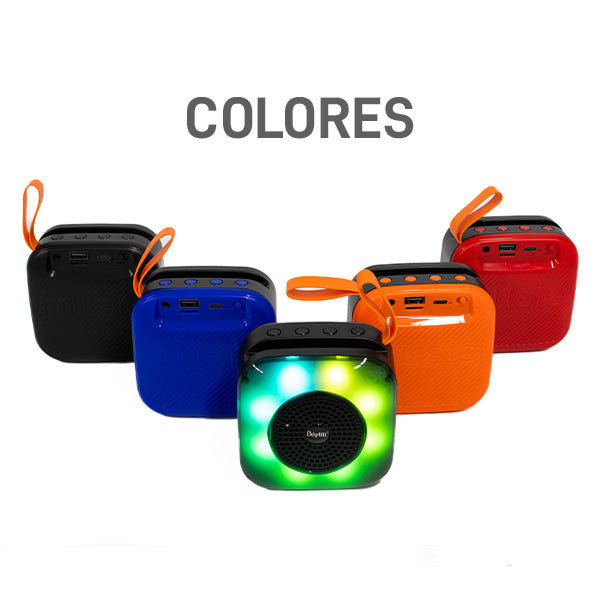 Mini Bocina Bluetooth con Luz RGB