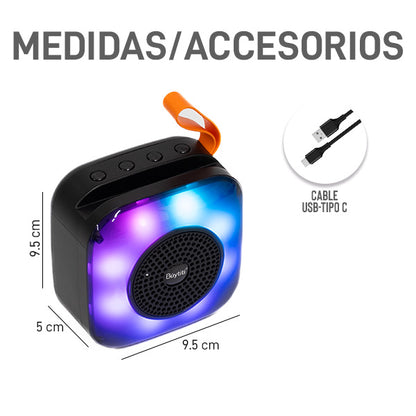 Mini Bocina Bluetooth con Luz RGB