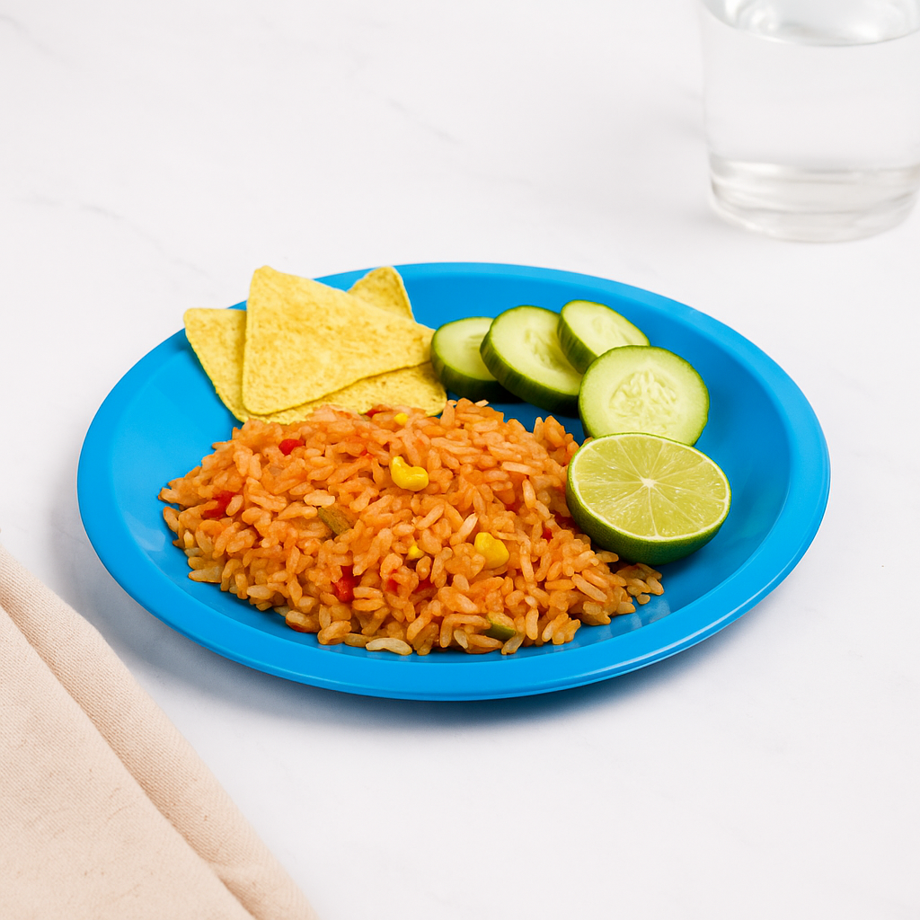 Plato Arrocero de plástico 8.5" - Rojo