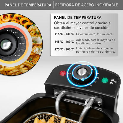 Freidora de Acero Inoxidable RC-DF303