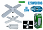 iluminación equivalente de 250 watts