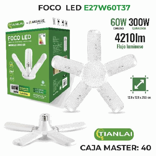 FOCO LED E27W60T37