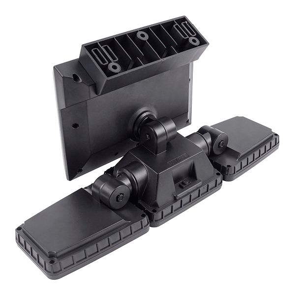 Lampara de 3 Paneles LED con Sensor de Movimiento y Panel Solar