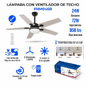VENTILADOR 5 ASPAS GRIS FHM046B