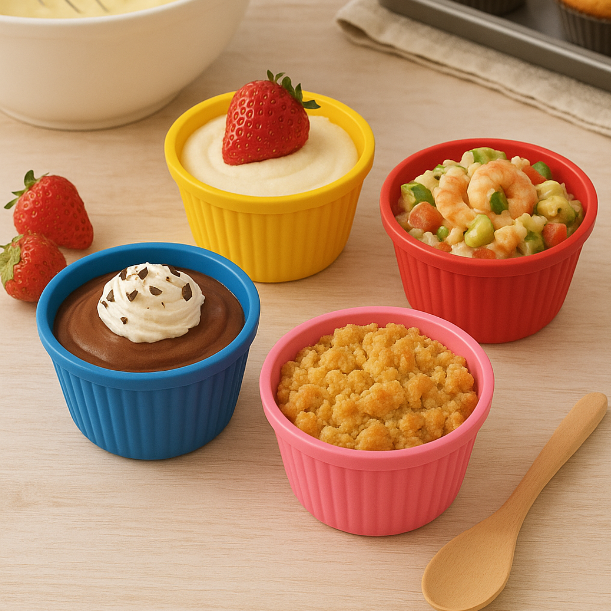 Ramekin 8 piezas - Colors / 4 oz