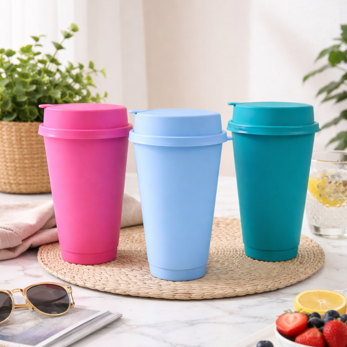 Vaso Cafetero con tapa - 26 oz