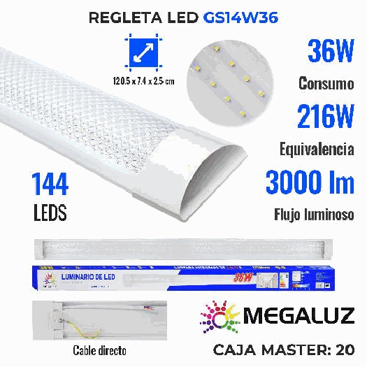 LUMINARIA LED GS14W36