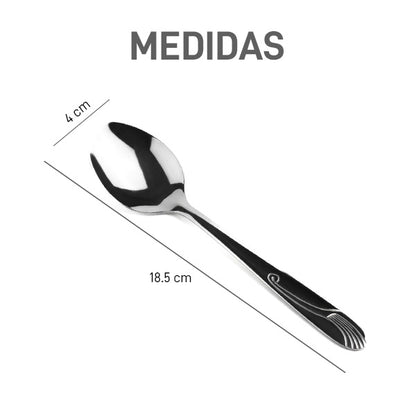 Cucharas de Aluminio, Paquete de 12 Pzs