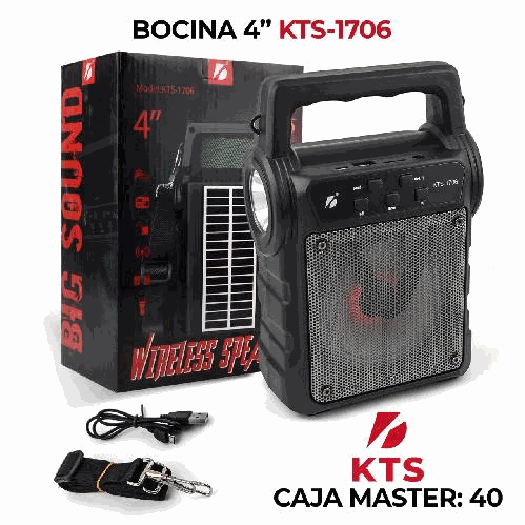Bocina de 4 portable.