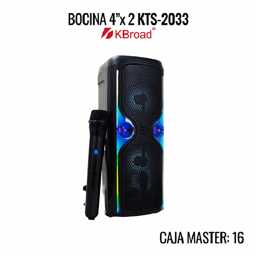 Bocina portátil de 4 pulgadas doble