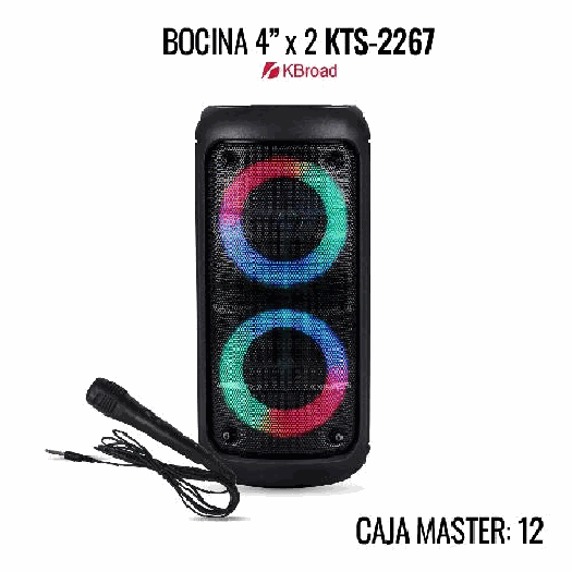 BOCINA KTS-2267 4"X2 CILINDRO