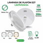 LAMPARA TIPO PLAFON PLATA LED27M12W24
