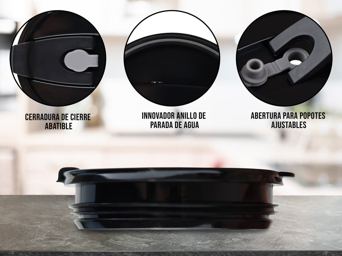 Tapa Termo Acrílico Negra 20 oz - LT-LID20 Tapa Termo Acrílico Negra 20 oz