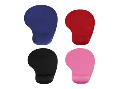 Mouse Pad Ergonómico con Almohadilla de Gel – Base Antideslizante y Varios Colores - Rojo