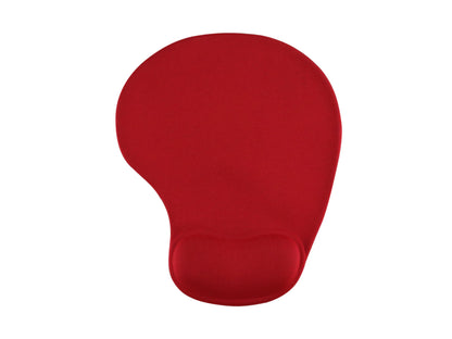 Mouse Pad Ergonómico con Almohadilla de Gel – Base Antideslizante y Varios Colores - Rojo