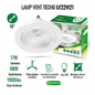 Ventilador compacto con lámpara LED