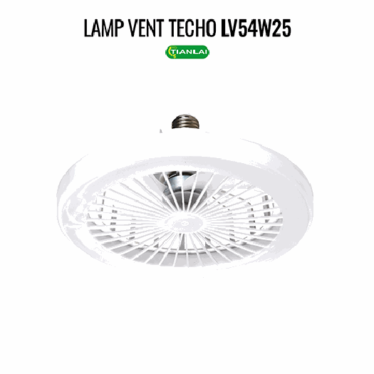 Lámpara con ventilador E27