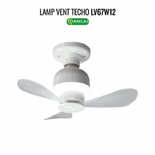 Ventilador con lámpara E27
