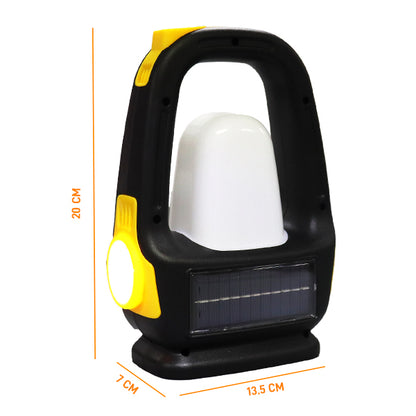 Linterna LED de Emergencia con Panel Solar
