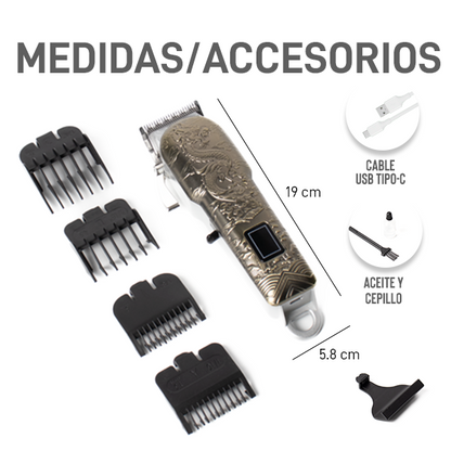 Rasuradora Eléctrica con 4 Peines