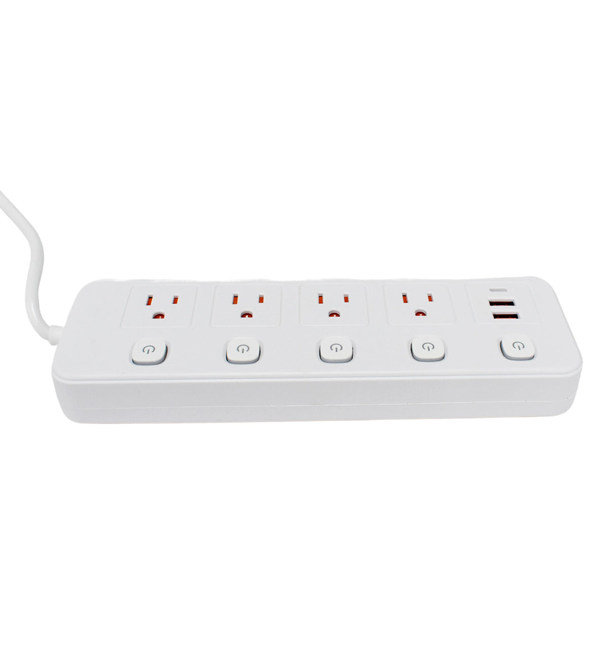 Barra Multicontacto 4 Enchufes, 2 Puertos USB y 1 Puerto Tipo C