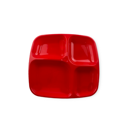 Plato de 4 Divisiones 10" - Rojo