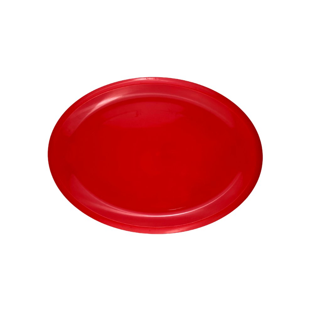 Plato Tampiqueño ovalado 11" - Rojo