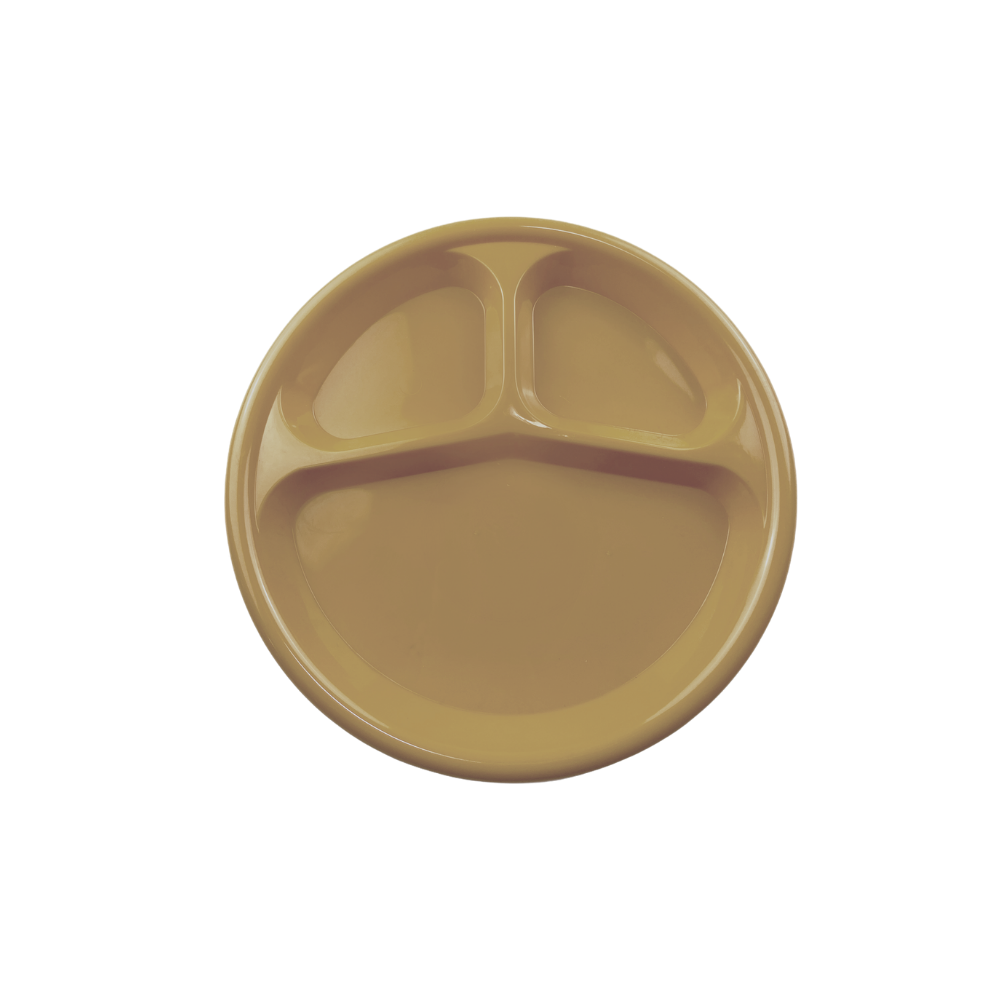 Plato 3 Divisiones 9" Clásico - Beige