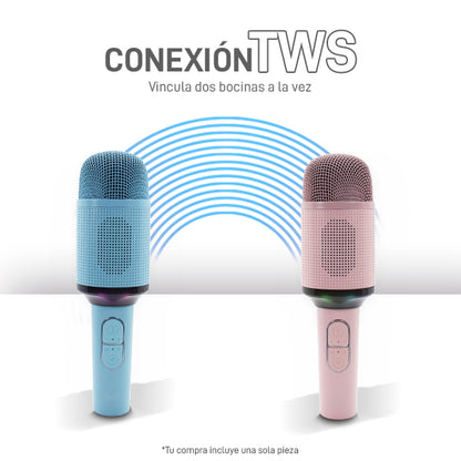 Micrófono Karaoke con Bluetooth y Conexión TWS