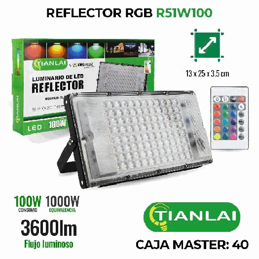 REFLECTOR RGB 100W R51W100