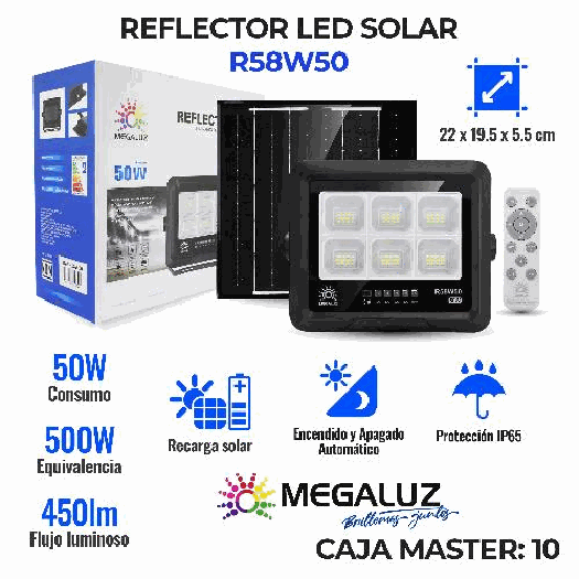 REFLECTOR SOLAR 50W R58W50