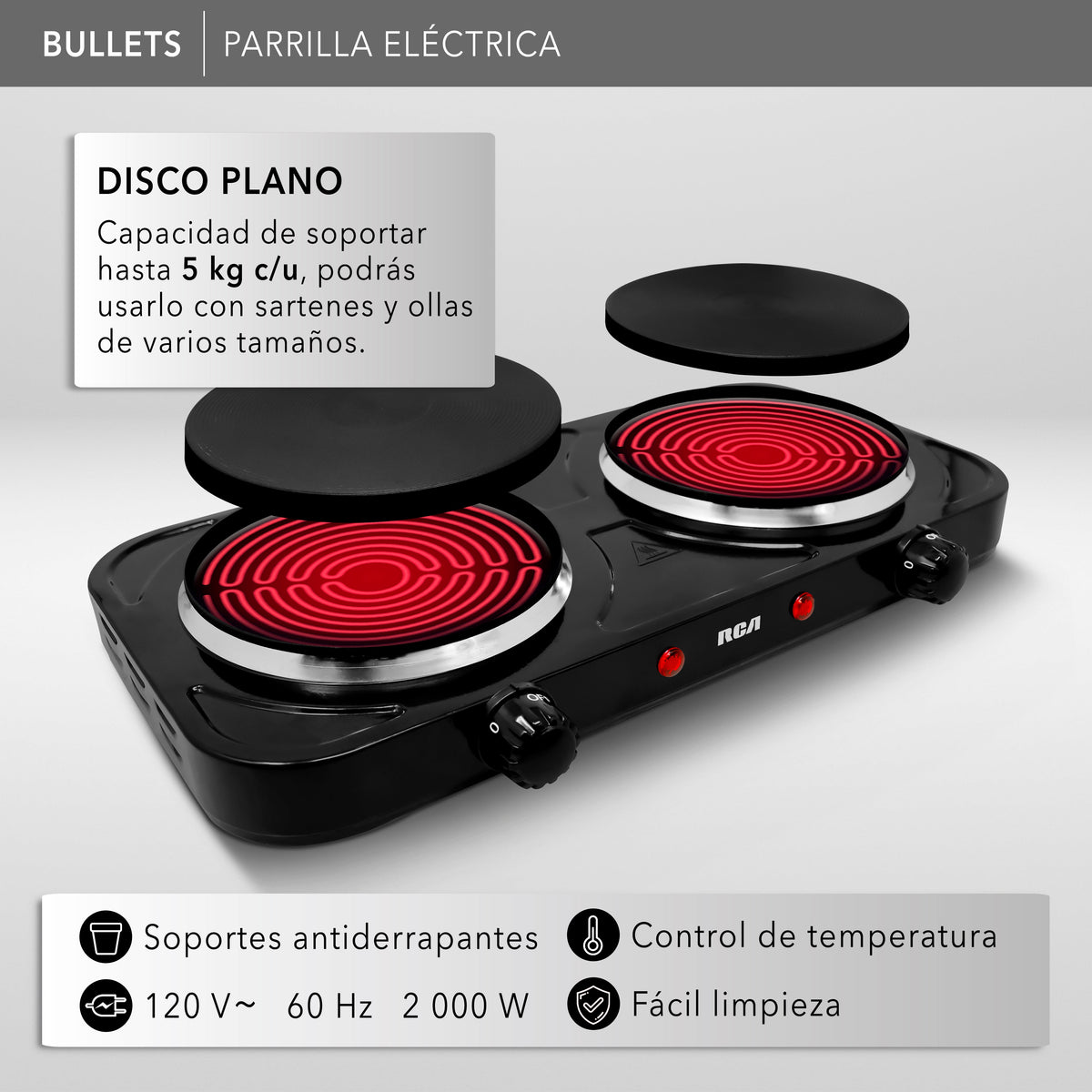 Parrilla Eléctrica RC2000N