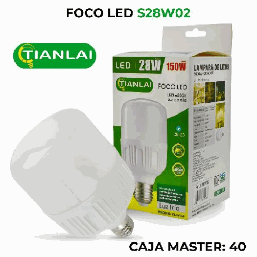 Focos Ahorradores Led Casa Luz Blanca 28w S28W02 /e *p*