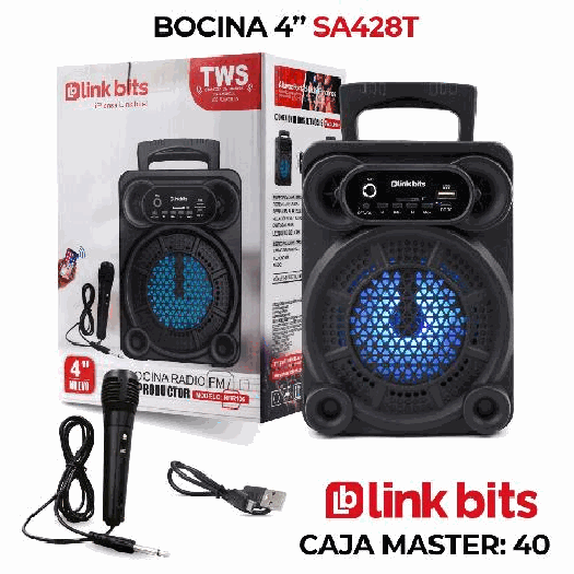 Bocina de 4 portable.