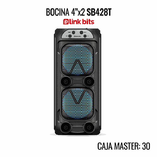 Bocinas de 4 pulgadas y potencia de 5W ×