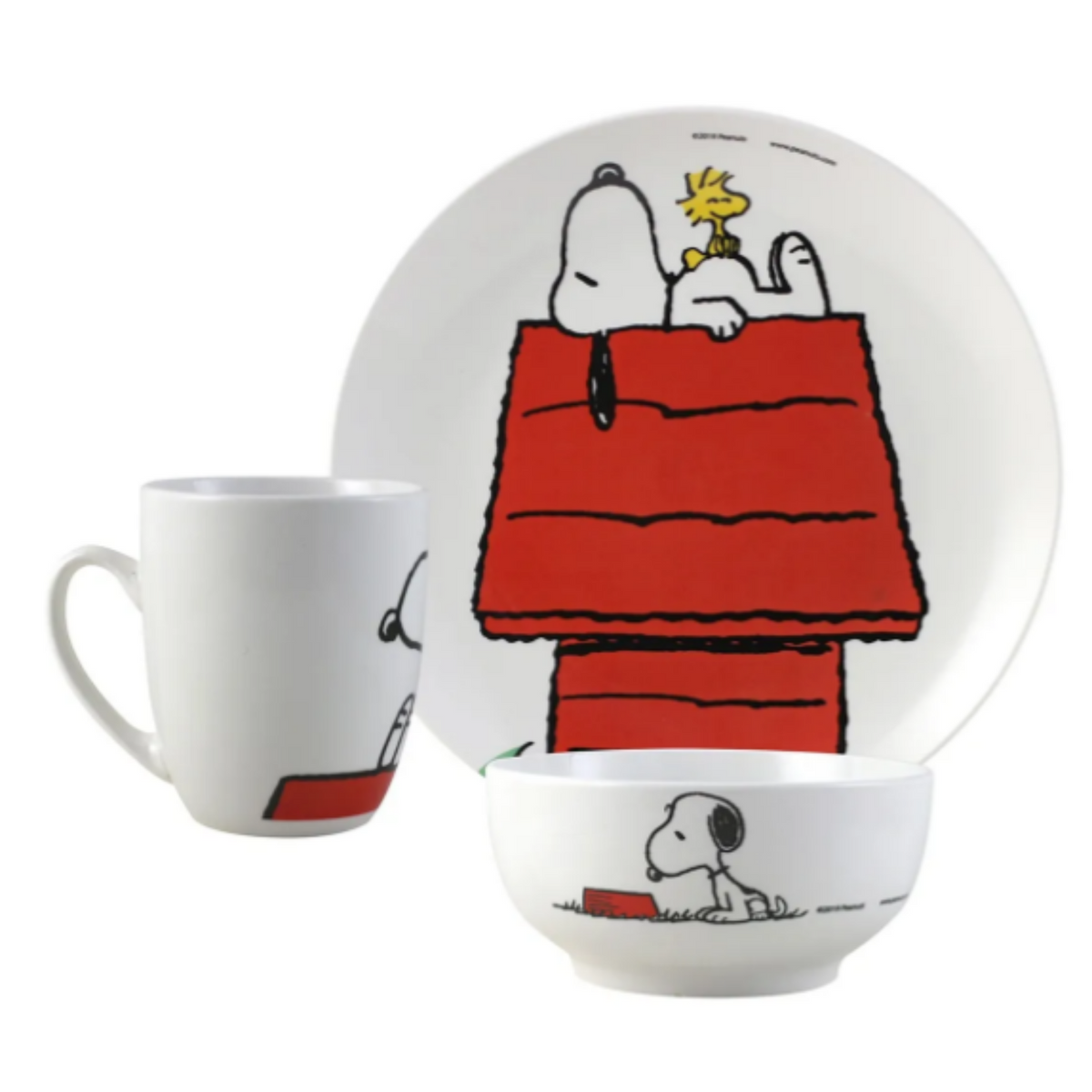 Vajilla de Porcelana Snoopy Charlie Brown Fun Kids 12pz