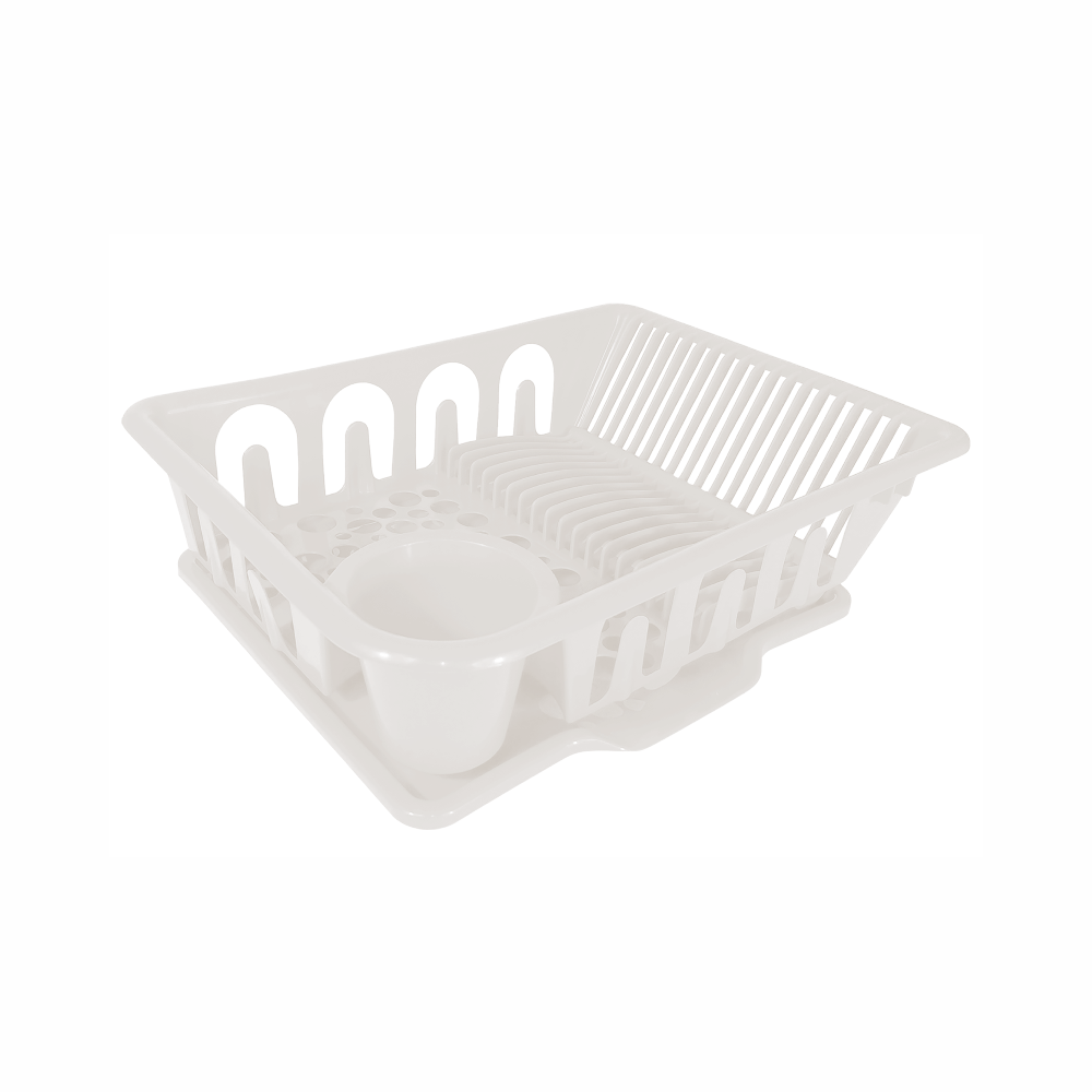 Escurridor De Trastes Con Base - Blanco