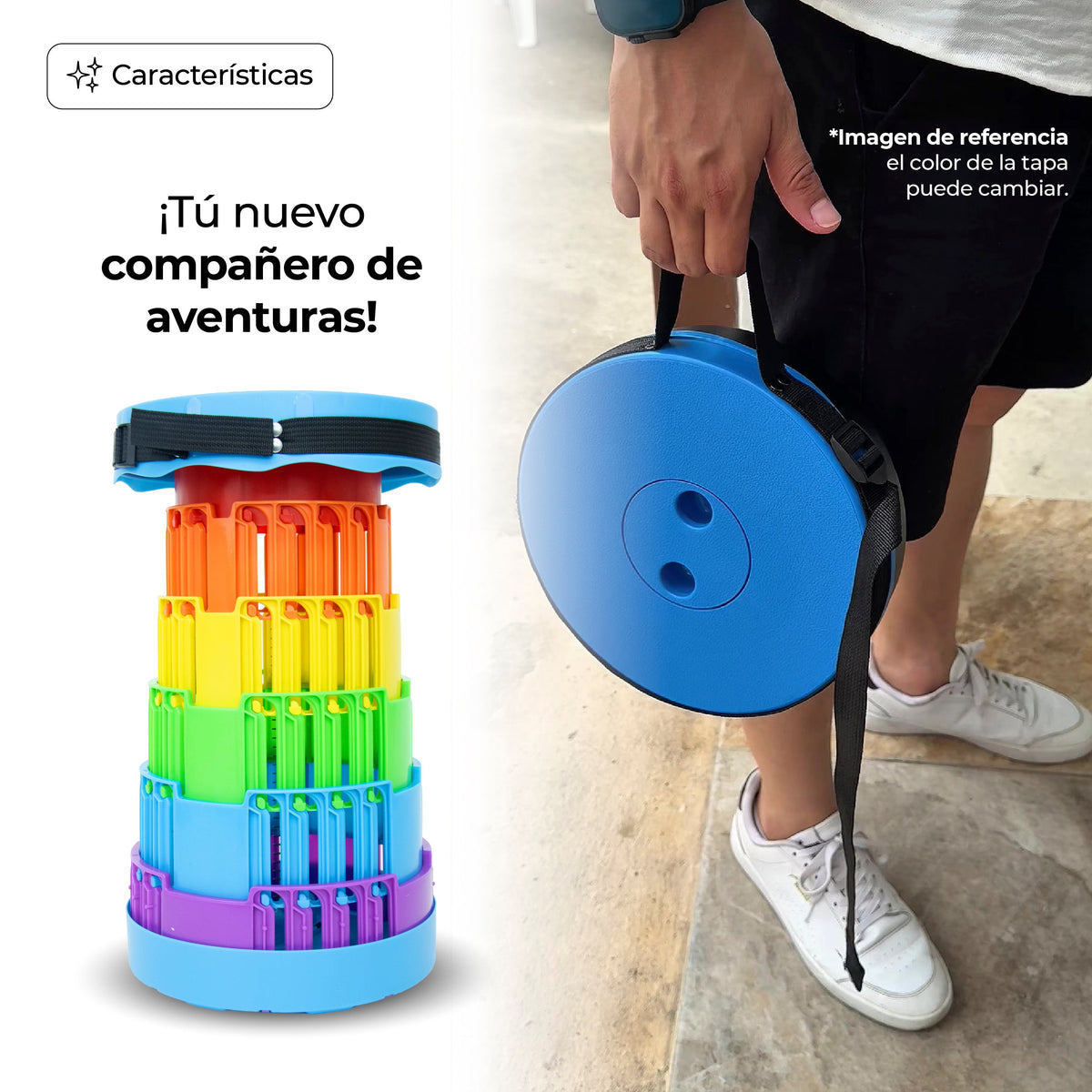 Silla Telescópica Multicolor - Multicolor